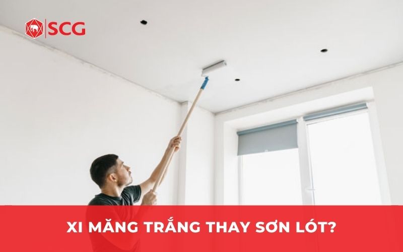 Có nên dùng xi măng trắng thay sơn lót
