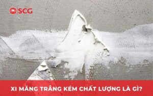 Xi măng trắng kém chất lượng